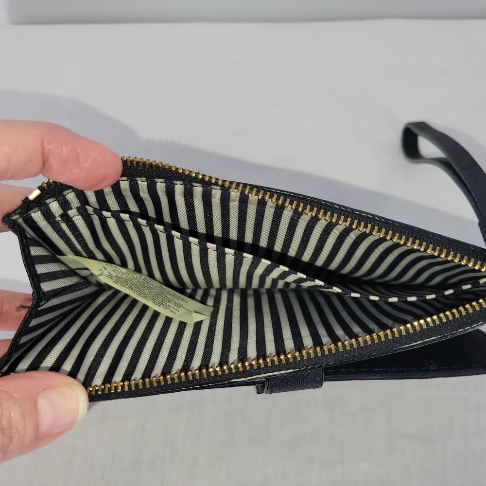 Kate Spade Black Saffiano Leather Wristlet‎ Wallet ~ 2016